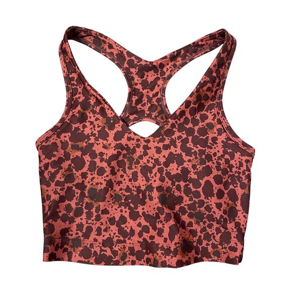 Sage Women's 2 Pc Set Longline Sports Bra & Leggings Inkspot Print sz XS - Picture 3 of 13